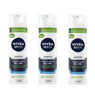 NIVEA MEN Gél na holenie Sensitive 200ml x 3 ks