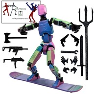 Figurová legenda mini zberateľa mini robot figurína 13 + snowboard