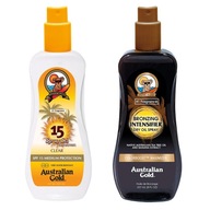 Austrálsky zlatý sprej na opaľovanie SPF 15 237 ml + suchý olej 237 ml