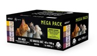 PetRepublic MEGA PACK mačka (kuracie teľacie kačacie morčacie hovädzie) 40x100g