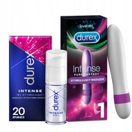 Vibrátor DUREX Intenzívny masážny prístroj Pure Fantasy + gél