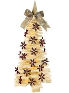Drevený skladací vianočný stromček SET rôznych tvarov