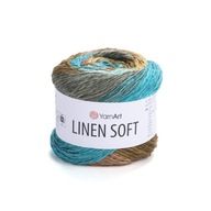 YarnArt Linen Mäkká priadza / 100 g / ľanová viskóza bavlna / 7409 /