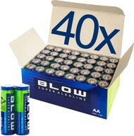 40x BATÉRIE ALKALICKÉ BATÉRIE BLOW AA LR6 R6 SET