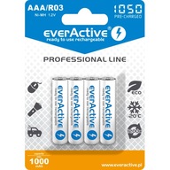EVERACTIVE AAA/HR03 1000mAh batéria (4 ks)