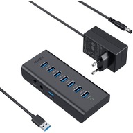 AUKEY CB-H3 Aktívny USB HUB 7xUSB 3.0 + NAPÁJANIE