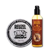 Reuzel Concrete Hold Matte pasta na vlasy 113g Spray Grooming Tonic 355ml