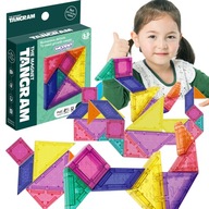 TANGRAMOVÉ MAGNETICKÉ BLOKY MONTESSORI PUZZLE 3D WOOPIE PUZZLE