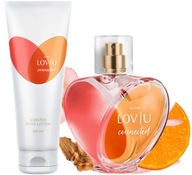 AVON Lov U Connected Set Parfum EDP + darček balzam