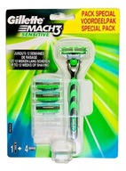 Gillette Mach3 Sensitive (Clipper + 4 vymeniteľné čepele)