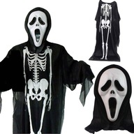 SÚPRAVA KOSTÝMOV HALLOWEEN SKELETON MASKA SCREAM SCARY GHOST