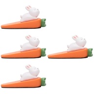 Roztomilá dverná zarážka Bunny Anti-Collision 4 Pack