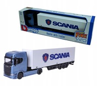 MODRÝ NÁKLADNÝ NÁves SCANIA 770S TIR KOVOVÉ AUTO BBURAGO