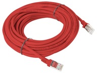 RJ-45 - RJ-45 kábel LANBERG 10 m Červený