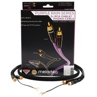 Kábel Melodika MDPHD25 PHONO Black Edition Gramofónový kábel 2,5 metra