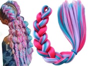 Vrkoče zo syntetických vlasov STRAIGHT 3 COLORS TWIST