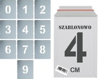 Opätovne použiteľné maliarske šablóny Numbers 4cm set