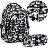 2v1 BACKPACK Peračník MANGA BLACK COMIC BACK UP