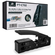 Priechodný RJ krimpovač pre RJ45 RJ12 RJ11 Spacetronik PT-CT02