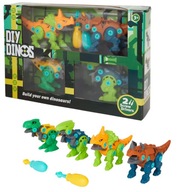 DINOSAUR DIY DIY BLOCKS BLOCKS SET 4 ks