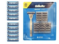 Gillette Mach 3 Turbo kazety 8 ks Originál