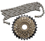 MF-TZ50 6-rýchlostná voľnobežka 14-28T + reťaz Shimano HG40 114 článkov