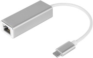 Adaptér sieťovej karty USB C - RJ45 LAN gigabit 10/100/1000 Mb, Kruger&Matz