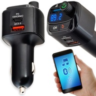 AUTO VYSIELAČ BLUETOOTH FM MP3 RÝCHLA NABÍJAČKA 3 x USB QC 3.0