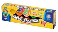 Plagátové farby 12+2 farby 20ml Astra