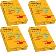 Kopírovací papier Rainbow A4 80g 500 listov oranžový x4