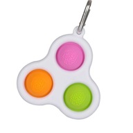 POP-IT FIDGET TOY PUSH BUBBLE KEYRING SMASH