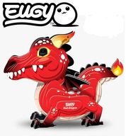 Sada 24 kusov Ekologické 3D puzzle Red Dragon Eugy