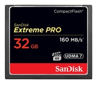 SANDISK CF 32 GB EXTREME PRO 160 MB/s X1066 UDMA 7