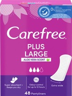 Carefree Plus Large Aloe Vera Scent, hygienické vložky, 48 kusov