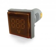 LED voltmeter 30x30 60-500VAC Yellow Fv PL