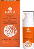 BasicLab Light Cream s ochranným filtrom SPF50+, opaľovací krém 50 ml