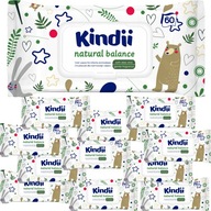 Vlhčené Utierky KINDII NATURAL BALANCE 60 KS x 12