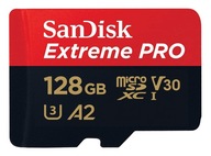 SANDISK MICROSD CARD 128GB CL10 ADAPTÉR 4K GOPRO