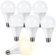 6x TEPLÁ LED ŽIAROVKA A60 E27 GUĽOVÁ 7W = 70W