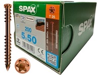 SPAX SKRUTKY 5x50MM A2 STAROŽITNÉ ZLATÉ 200KS