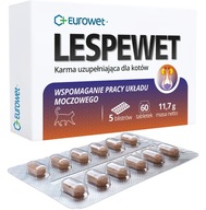 Eurowet Lespewet 60 tabliet pre močový systém mačiek.