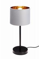 Stolná lampa Oro s tienidlom sivá