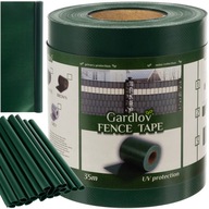 Plotová páska na plotový kryt plotu zelená 19cmx35m 630g + klipy