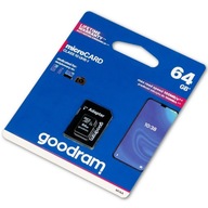 64GB pamäťová karta microSD GOODRAM s adaptérom