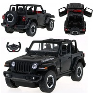 AUTO AUTO RC NA DIAĽKOVÉ OVLÁDANIE VEĽKÝ ČIERNY JEEP WRANGLER RS 1:14