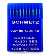 SCHMETZ ihly DBx1 16x231 veľkosť 80 SES guličkové ložisko
