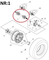 PREDNÁ HNANÁ NÁPRAVA Quad ACCESS 750i OEM!