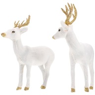 2ks Deer Ornaments Vianočná figúrka jeleňa