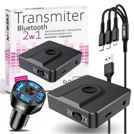 BLUETOOTH VYSIELAČ DO AUTO USB NABÍJAČKA