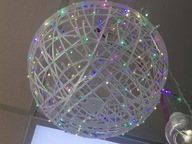 Vianočná GUĽA PLASTOVÁ 80 LED 20 CM VIAC FARBE